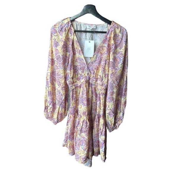 NWT A. L.C. Isla V Neck Tiered Dress - Picture 2 of 7